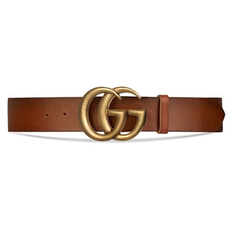 gucci brown leather belt with double g buckle